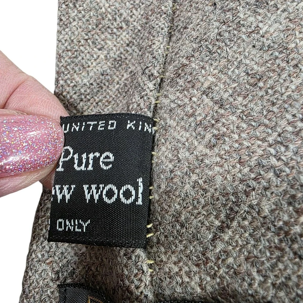 Partridge of England Tweed Wool‎ Tie Brown Textured Mens Necktie Classic Style
